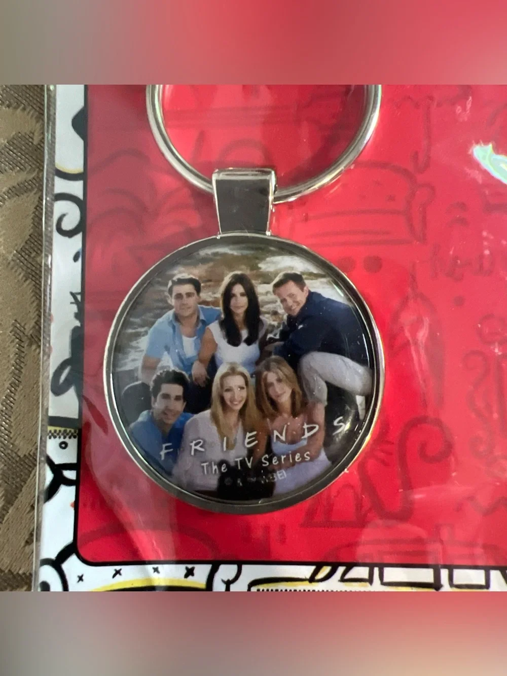 Vintage FRIENDS Keyring 90s TV Series NEW Sealed Past Series